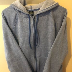 Women’s XL light blue Champion zip